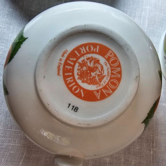 Pomona Port Meirion Fruit Cups x4 Vintage Made in England - Picture 3 of 5